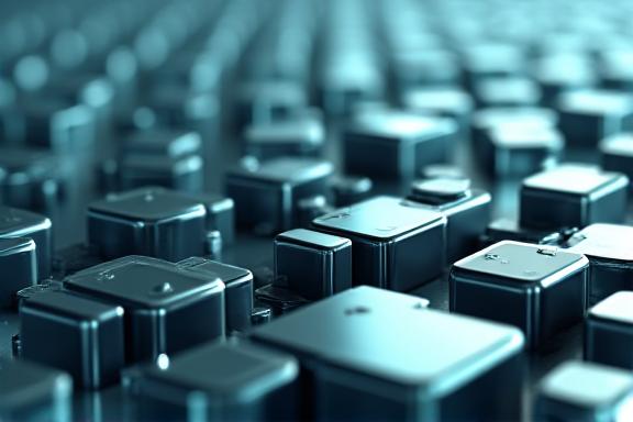 Abstract visualization of software containers and Kubernetes clusters